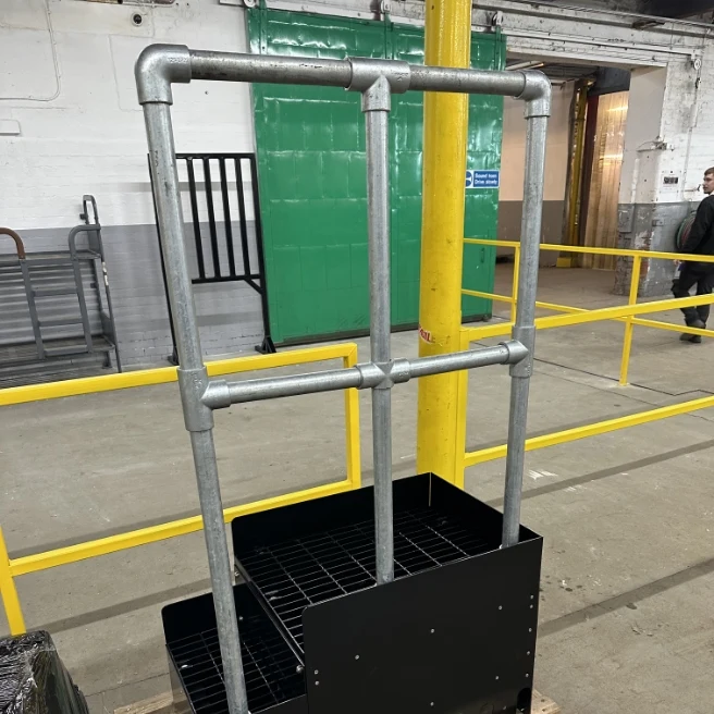 Safety rail metal